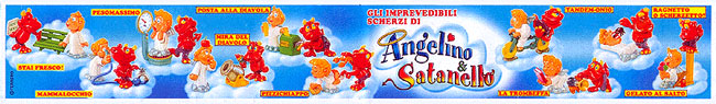 Оригинальный итальянский вкладыш серии Gli Imprevedibili Scherzi Di Angelino & Satanello (2002)