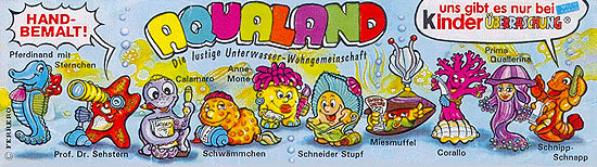 Оригинальный немецкий вкладыш серии Aqualand (1997)