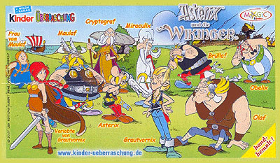 Немецкий вкладыш серии Asterix und die Wikinger (2006)