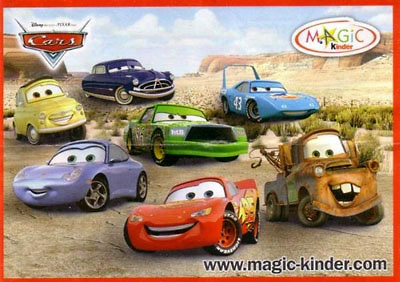 Европейский вкладыш серии Disney Cars (2006)