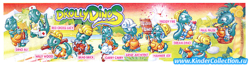 Французский вкладыш серии Drolly Dinos (1997)