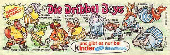 Оригинальный вкладыш серии Die Dribbel Boys