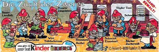 Оригинальный немецкий вкладыш серии Die Zunft Der Zwerge (1992)