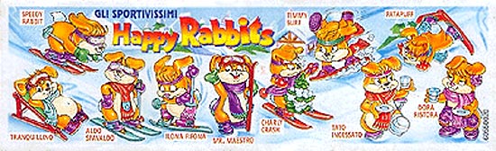 Итальянский вкладыш серии Happy Rabbits (2000, Италия)