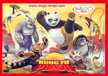 Европейский вкладыш серии Kung Fu Panda (2008)