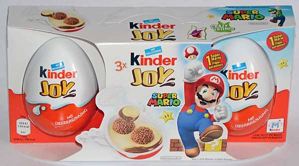 Коробочка-тройка с Kinder Joy и серией Super Mario