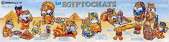 Французский вкладыш серии Les Egyptochats (1998)