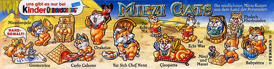 Немецкий вкладыш серии Miezi Cats (1998)