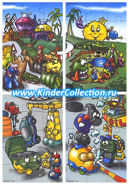 Суперпазл Spielzeug K03n104-111 (часть 2, 2002, Европа)