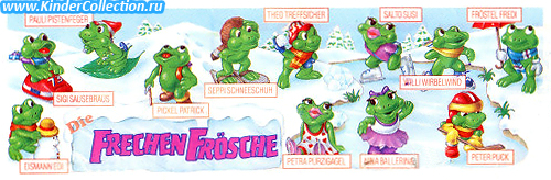 Немецкий вкладыш серии Die Frenchen Frosche (1993)