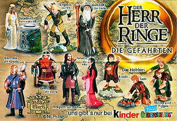 Оригинальный немецкий вкладыш серии Der Herr der Ringe (2001)