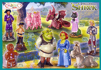 Европейский вкладыш серии Shrek 3 2007 года