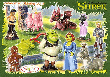 Российский вкладыш серии Shrek 3 2009 года