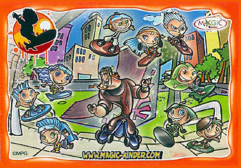 Европейский вкладыш серии Skater Kids (2008)