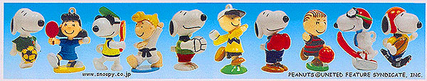 Оригинальный японский вкладыш серии Peanuts als Sportler (2002)