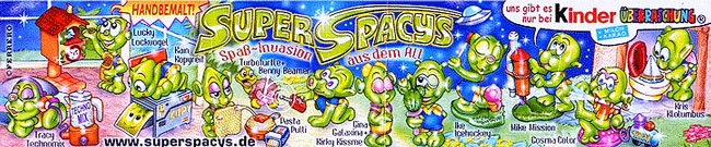 Немецкий вкладыш серии Super Spacys (2001)