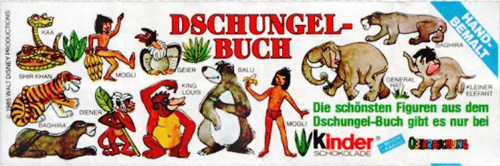 Оригинальный немецкий вкладыш серии Dschungelbuch (1984)