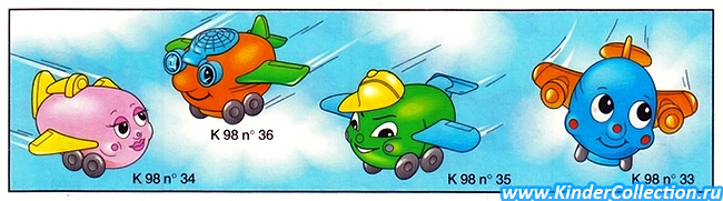 Lustige Flugzeuge K98 n.033-036 (Spielzeug)