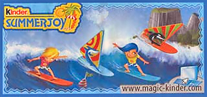Нейтральный вкладыш к серии сборных игрушек Windsurfing DE 258-259 (2010, Kinder Joy)