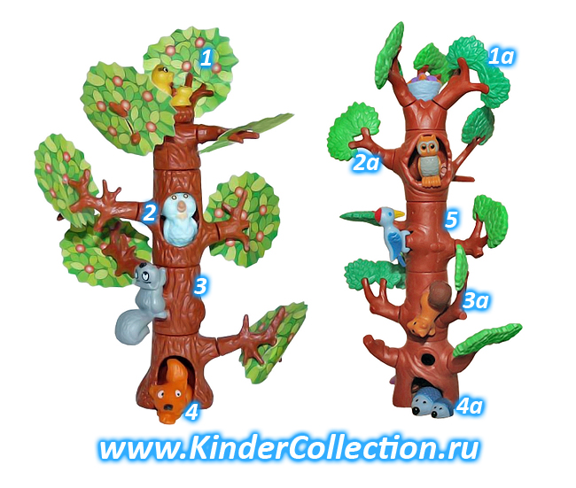 Серия сборных игрушек Der alte Baum und seine Freunde K97 n.05-08 (1996, Европа)