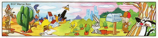Европейский нейтральный вкладыш к серии Looney Tunes K98 n.63-70 (1997)