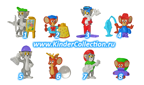 Серия сборных игрушек Tom und Jerry K99 n.82-89 (1998, Европа)